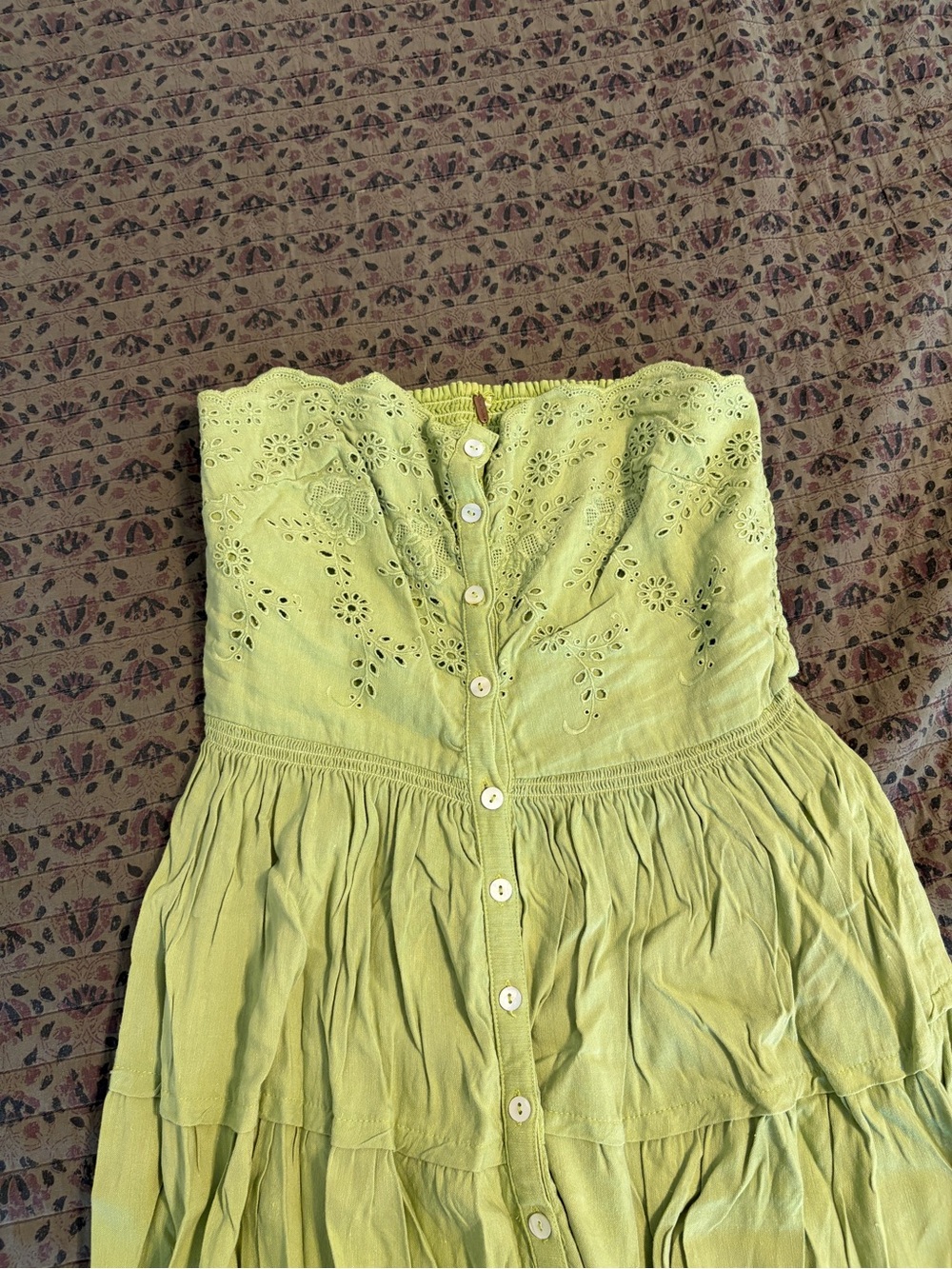 Evelyn Eyelet Midi Dress